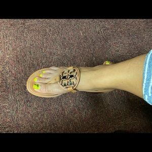 Tory Burch: metal Miller 50mm sandal 10.5